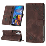 Custodia per telefono in pelle goffrata effetto pelle, For Motorola Moto G Power 2022, For Motorola Moto E22i 4G / E22 4G, For Motorola Moto E30 / E40 / E20, For Motorola Moto E32 4G / E32S