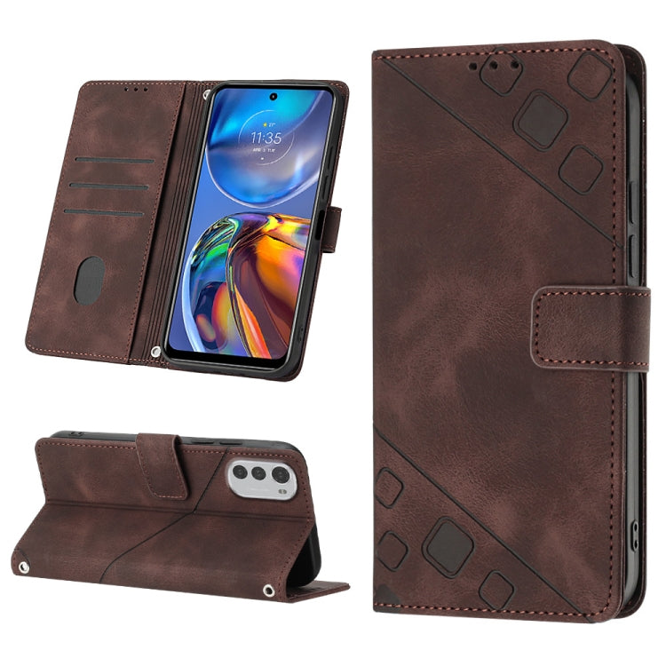 Custodia per telefono in pelle goffrata effetto pelle, For Motorola Moto G Power 2022, For Motorola Moto E22i 4G / E22 4G, For Motorola Moto E30 / E40 / E20, For Motorola Moto E32 4G / E32S
