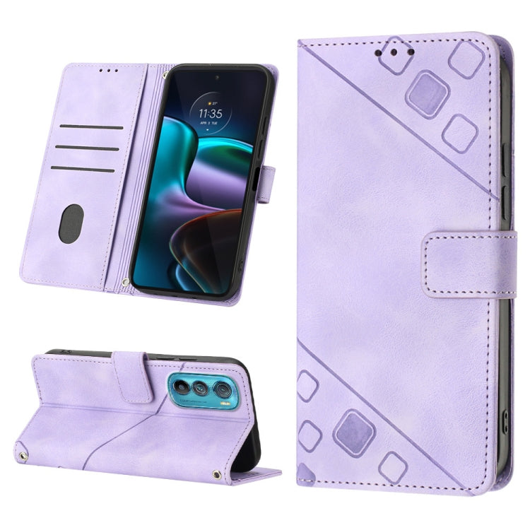 Custodia per telefono in pelle goffrata effetto pelle, For Motorola Moto Edge 30, For Motorola Edge 30 Pro / Edge+ 2022, For Motorola Moto G 5G 2022, For Motorola Moto G32