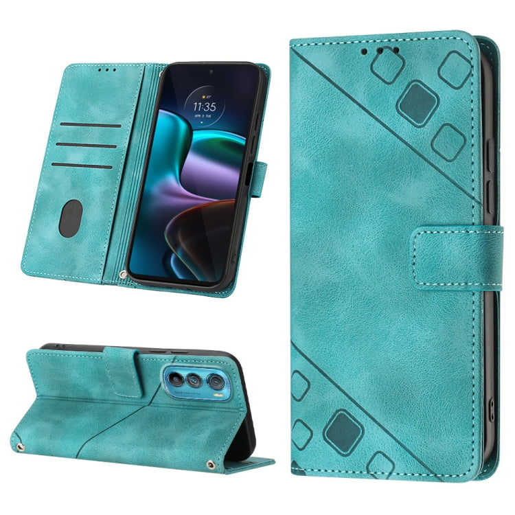 Custodia per telefono in pelle goffrata effetto pelle, For Motorola Moto Edge 30, For Motorola Edge 30 Pro / Edge+ 2022, For Motorola Moto G 5G 2022, For Motorola Moto G32