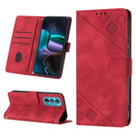Custodia per telefono in pelle goffrata effetto pelle, For Motorola Moto Edge 30, For Motorola Edge 30 Pro / Edge+ 2022, For Motorola Moto G 5G 2022, For Motorola Moto G32