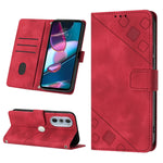 Custodia per telefono in pelle goffrata effetto pelle, For Motorola Moto Edge 30, For Motorola Edge 30 Pro / Edge+ 2022, For Motorola Moto G 5G 2022, For Motorola Moto G32