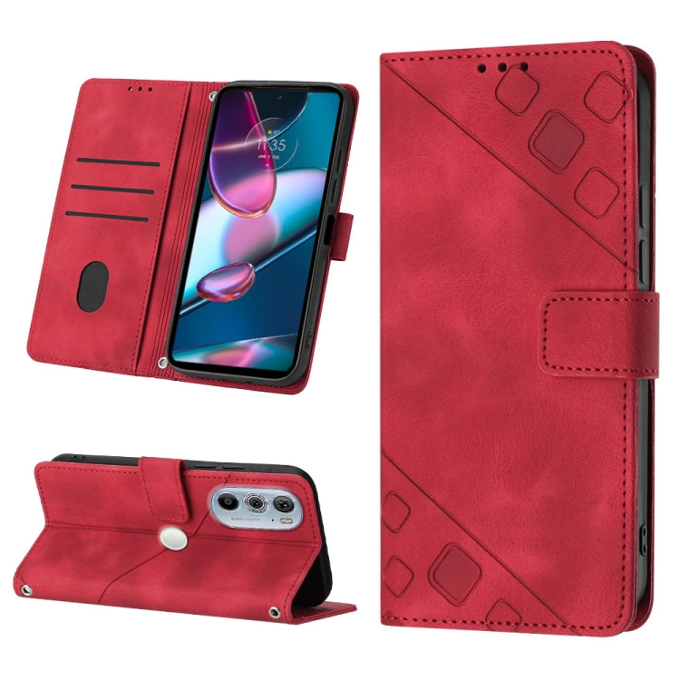 Custodia per telefono in pelle goffrata effetto pelle, For Motorola Moto Edge 30, For Motorola Edge 30 Pro / Edge+ 2022, For Motorola Moto G 5G 2022, For Motorola Moto G32
