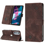 Custodia per telefono in pelle goffrata effetto pelle, For Motorola Moto Edge 30, For Motorola Edge 30 Pro / Edge+ 2022, For Motorola Moto G 5G 2022, For Motorola Moto G32