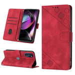 Custodia per telefono in pelle goffrata effetto pelle, For Motorola Moto Edge 30, For Motorola Edge 30 Pro / Edge+ 2022, For Motorola Moto G 5G 2022, For Motorola Moto G32