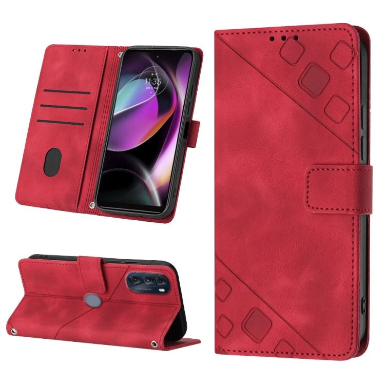 Custodia per telefono in pelle goffrata effetto pelle, For Motorola Moto Edge 30, For Motorola Edge 30 Pro / Edge+ 2022, For Motorola Moto G 5G 2022, For Motorola Moto G32