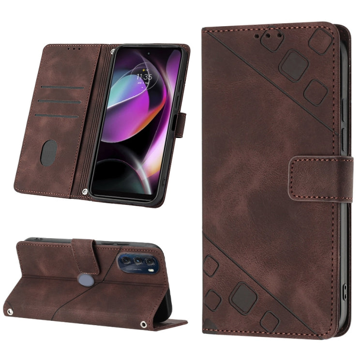Custodia per telefono in pelle goffrata effetto pelle, For Motorola Moto Edge 30, For Motorola Edge 30 Pro / Edge+ 2022, For Motorola Moto G 5G 2022, For Motorola Moto G32