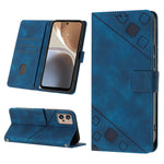 Custodia per telefono in pelle goffrata effetto pelle, For Motorola Moto Edge 30, For Motorola Edge 30 Pro / Edge+ 2022, For Motorola Moto G 5G 2022, For Motorola Moto G32