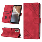 Custodia per telefono in pelle goffrata effetto pelle, For Motorola Moto Edge 30, For Motorola Edge 30 Pro / Edge+ 2022, For Motorola Moto G 5G 2022, For Motorola Moto G32