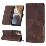 Custodia per telefono in pelle goffrata effetto pelle, For Motorola Moto Edge 30, For Motorola Edge 30 Pro / Edge+ 2022, For Motorola Moto G 5G 2022, For Motorola Moto G32