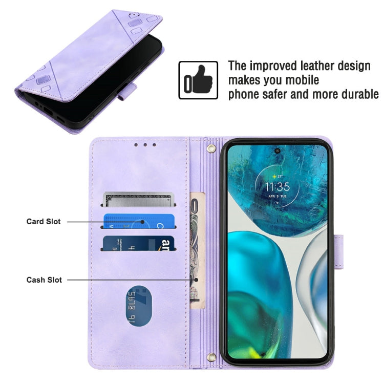 Custodia per telefono in pelle goffrata effetto pelle, For Motorola Moto G52, For Motorola Moto G62 5G, For Motorola Moto S30 Pro 5G, For Motorola Moto X30 Pro 5G
