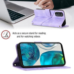 Custodia per telefono in pelle goffrata effetto pelle, For Motorola Moto G52, For Motorola Moto G62 5G, For Motorola Moto S30 Pro 5G, For Motorola Moto X30 Pro 5G