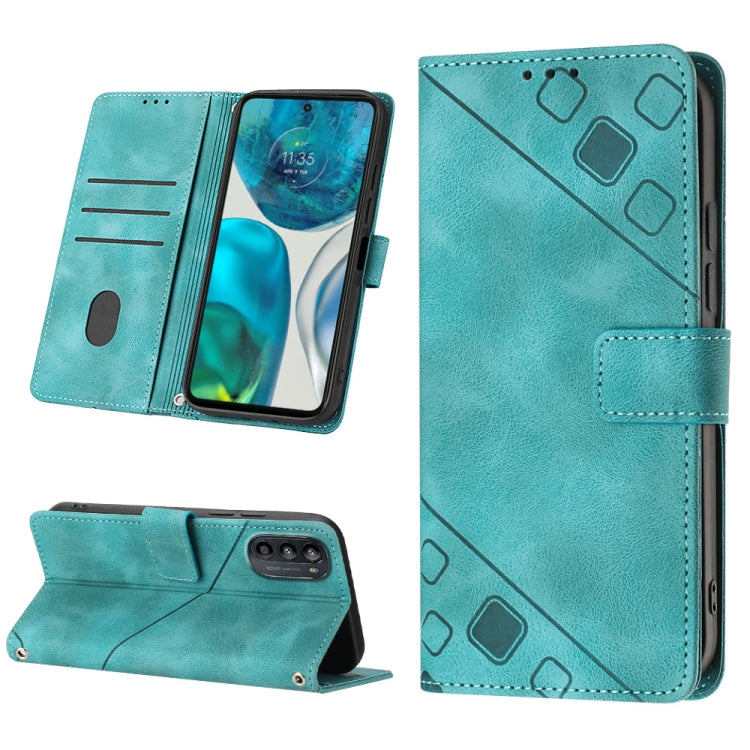 Custodia per telefono in pelle goffrata effetto pelle, For Motorola Moto G52, For Motorola Moto G62 5G, For Motorola Moto S30 Pro 5G, For Motorola Moto X30 Pro 5G