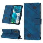 Custodia per telefono in pelle goffrata effetto pelle, For Motorola Moto G52, For Motorola Moto G62 5G, For Motorola Moto S30 Pro 5G, For Motorola Moto X30 Pro 5G