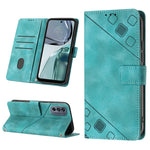 Custodia per telefono in pelle goffrata effetto pelle, For Motorola Moto G52, For Motorola Moto G62 5G, For Motorola Moto S30 Pro 5G, For Motorola Moto X30 Pro 5G
