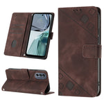 Custodia per telefono in pelle goffrata effetto pelle, For Motorola Moto G52, For Motorola Moto G62 5G, For Motorola Moto S30 Pro 5G, For Motorola Moto X30 Pro 5G