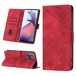 Custodia per telefono in pelle goffrata effetto pelle, For Motorola Moto G52, For Motorola Moto G62 5G, For Motorola Moto S30 Pro 5G, For Motorola Moto X30 Pro 5G