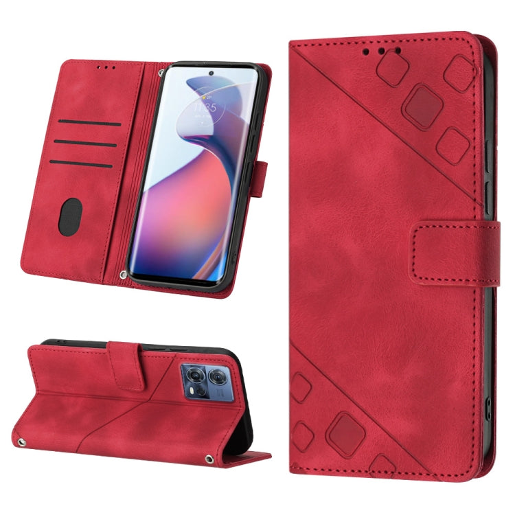 Custodia per telefono in pelle goffrata effetto pelle, For Motorola Moto G52, For Motorola Moto G62 5G, For Motorola Moto S30 Pro 5G, For Motorola Moto X30 Pro 5G