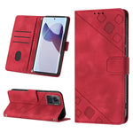 Custodia per telefono in pelle goffrata effetto pelle, For Motorola Moto G52, For Motorola Moto G62 5G, For Motorola Moto S30 Pro 5G, For Motorola Moto X30 Pro 5G
