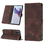Custodia per telefono in pelle goffrata effetto pelle, For Motorola Moto G52, For Motorola Moto G62 5G, For Motorola Moto S30 Pro 5G, For Motorola Moto X30 Pro 5G
