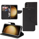 Custodia per telefono in pelle con cuciture a contrasto di colore Mercury, For Samsung Galaxy S21 Ultra 5G