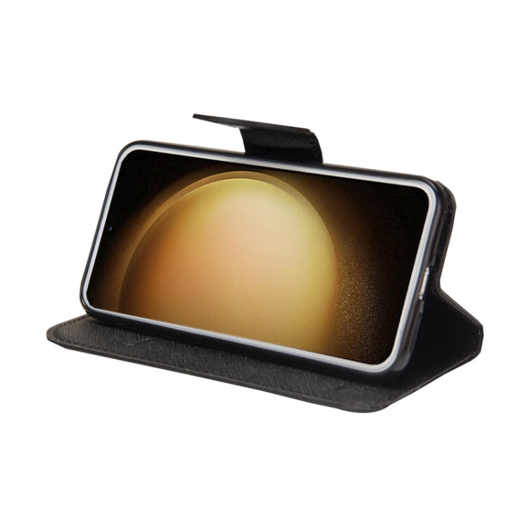 Custodia per telefono in pelle con cuciture a contrasto di colore Mercury, For Samsung Galaxy S21 Ultra 5G
