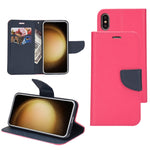 Custodia per telefono in pelle con cuciture a contrasto di colore Mercury, For Samsung Galaxy S21 Ultra 5G