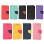 Custodia per telefono in pelle con cuciture a contrasto di colore Mercury, For Samsung Galaxy S21 Ultra 5G