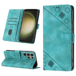 Custodia portafoglio in pelle goffrata per Samsung Galaxy S23