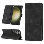 Custodia portafoglio in pelle goffrata per Samsung Galaxy S23