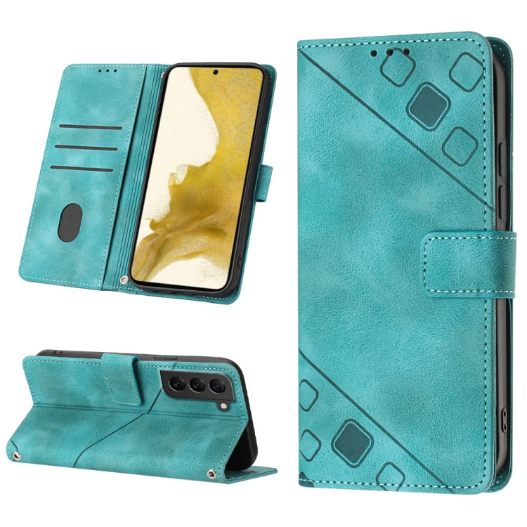 Custodia per telefono in pelle goffrata effetto pelle, For Samsung Galaxy S22+ 5G, For Samsung Galaxy S22 Ultra 5G, For Samsung Galaxy S21 5G, For Samsung Galaxy S21+ 5G