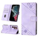 Custodia per telefono in pelle goffrata effetto pelle, For Samsung Galaxy S22+ 5G, For Samsung Galaxy S22 Ultra 5G, For Samsung Galaxy S21 5G, For Samsung Galaxy S21+ 5G