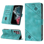 Custodia per telefono in pelle goffrata effetto pelle, For Samsung Galaxy S22+ 5G, For Samsung Galaxy S22 Ultra 5G, For Samsung Galaxy S21 5G, For Samsung Galaxy S21+ 5G