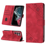 Custodia per telefono in pelle goffrata effetto pelle, For Samsung Galaxy S22+ 5G, For Samsung Galaxy S22 Ultra 5G, For Samsung Galaxy S21 5G, For Samsung Galaxy S21+ 5G