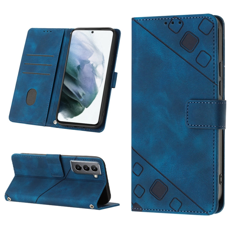 Custodia per telefono in pelle goffrata effetto pelle, For Samsung Galaxy S22+ 5G, For Samsung Galaxy S22 Ultra 5G, For Samsung Galaxy S21 5G, For Samsung Galaxy S21+ 5G