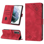 Custodia per telefono in pelle goffrata effetto pelle, For Samsung Galaxy S22+ 5G, For Samsung Galaxy S22 Ultra 5G, For Samsung Galaxy S21 5G, For Samsung Galaxy S21+ 5G