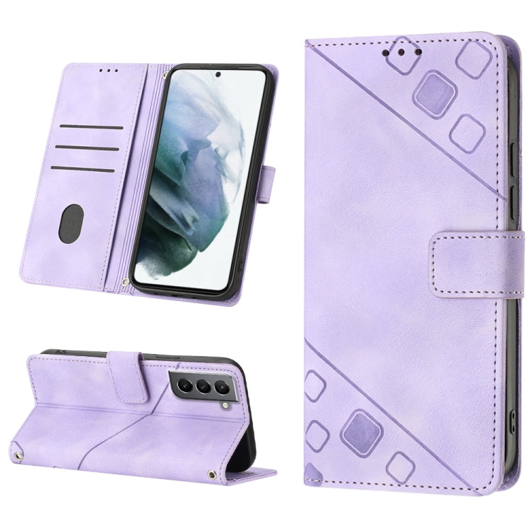 Custodia per telefono in pelle goffrata effetto pelle, For Samsung Galaxy S22+ 5G, For Samsung Galaxy S22 Ultra 5G, For Samsung Galaxy S21 5G, For Samsung Galaxy S21+ 5G