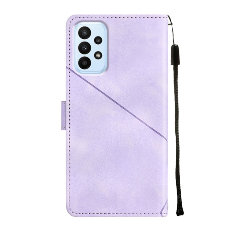 Custodia portafoglio in pelle goffrata per Samsung Galaxy A32 5G