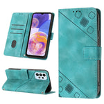 Custodia portafoglio in pelle goffrata per Samsung Galaxy A32 5G