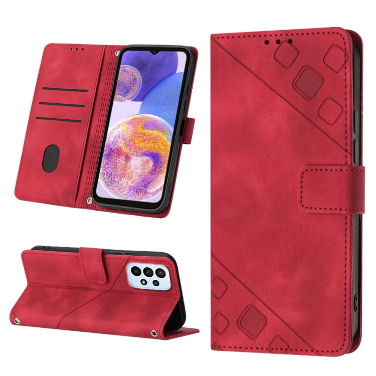 Custodia portafoglio in pelle goffrata per Samsung Galaxy A32 5G