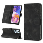 Custodia portafoglio in pelle goffrata per Samsung Galaxy A32 5G