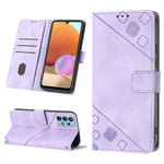 Custodia portafoglio in pelle goffrata per Samsung Galaxy A32 5G
