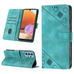 Custodia portafoglio in pelle goffrata per Samsung Galaxy A32 5G