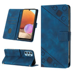 Custodia portafoglio in pelle goffrata per Samsung Galaxy A32 5G