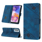 Custodia portafoglio in pelle goffrata per Samsung Galaxy A32 5G