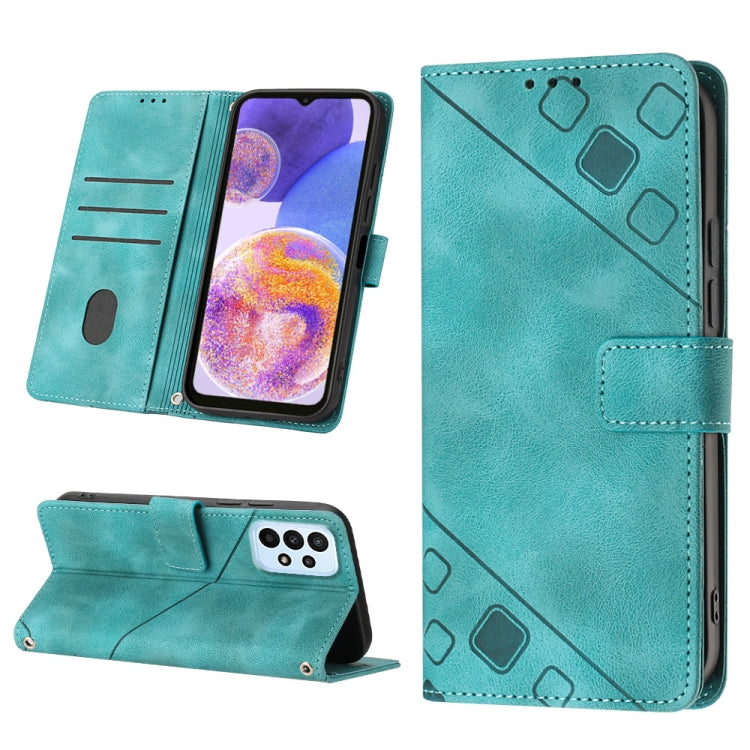 Custodia portafoglio in pelle goffrata per Samsung Galaxy A32 5G