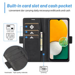 Custodia in pelle con slot carte per Samsung Galaxy A14