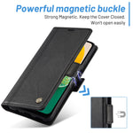 Custodia in pelle con slot carte per Samsung Galaxy A14