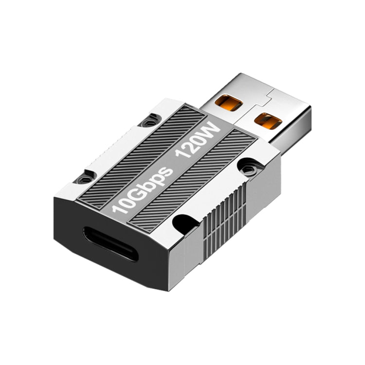 Adattatore dritto in lega di zinco maschio da 120 W tipo C femmina a USB 3.0, Type-C Female to USB 3.0 Male Straight