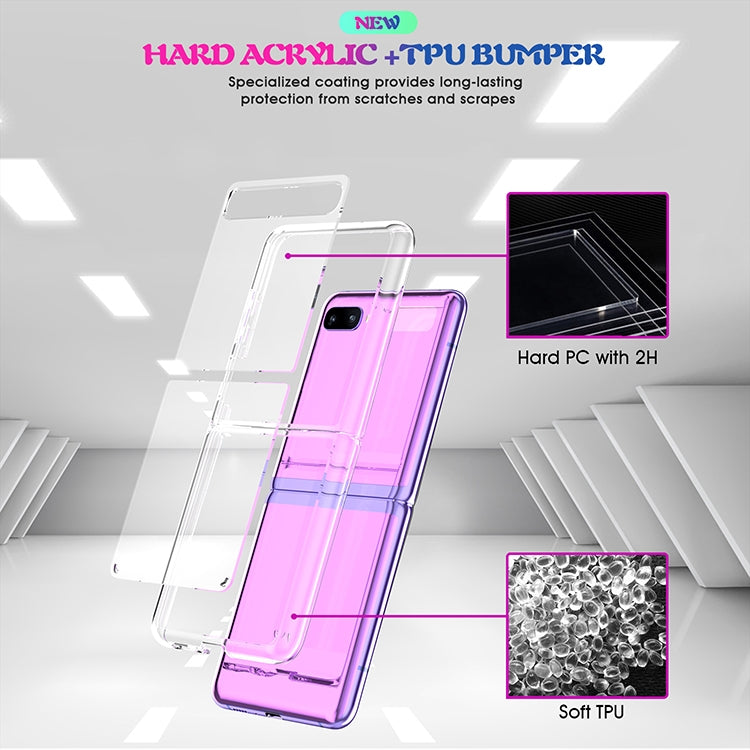 Custodia TPU antiurto con acrilico per Galaxy Z Flip